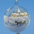 Motiv Kirche mit Schlitten