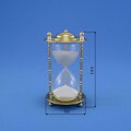Sanduhr  15 Minuten, Messing-lackiert