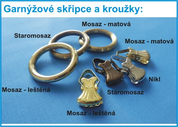 Zabky Na Zaclony Skripec Lesteny Mosaz