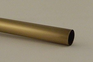 Záclonová tyč 28x0,5 Staromosaz patina  Antika délka dle výběru do 240cm