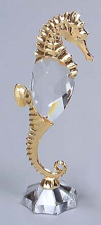 Skleněná křišťálová figurka Mořský koník