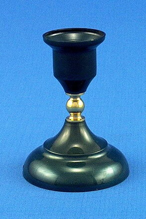 Replika starožitného svícnu - brinýrovaná ocel