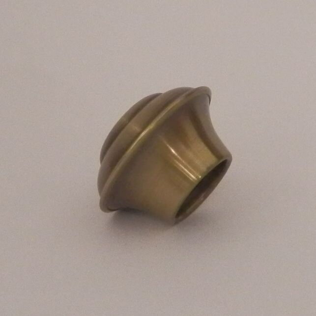  koncovka záclonové tyče Klasik patina staromosazi