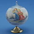 Vánoční dekorace lampion - motiv andělíčci