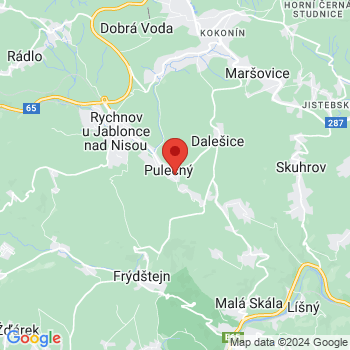 Google map: Pulečný 73 468 02, Rychnov u Jablonce n.N.